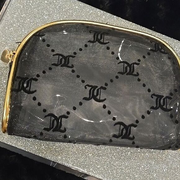 Juicy Couture JC Logo 2-PC Travel  Cosmetic Bag Set - Picture 9 of 13